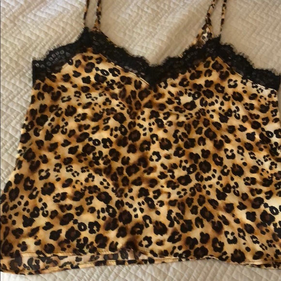 LACE TRIM LEOPARD PRINT TANK - Picture 4 of 6